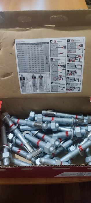 Анкерний болт Fischer FAZ II Plus, Hilti HST3, кріплення