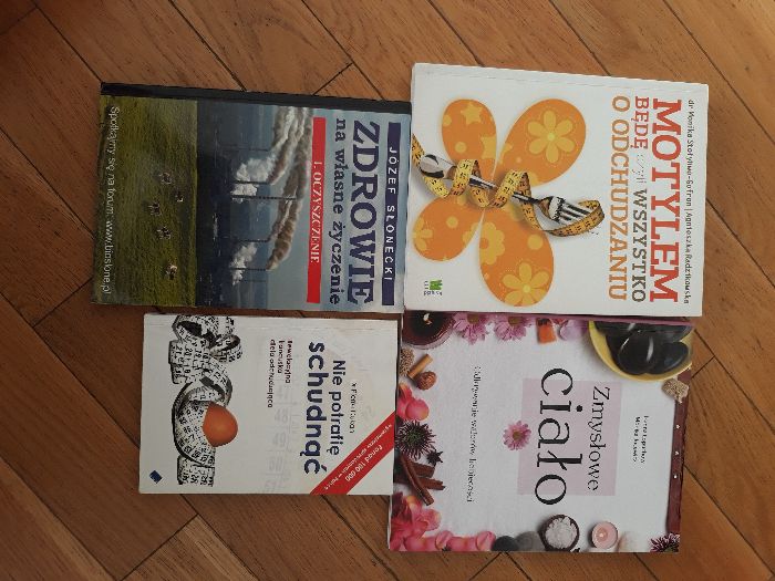 zestaw książek o odchudzaniu / zdrowym żywieniu