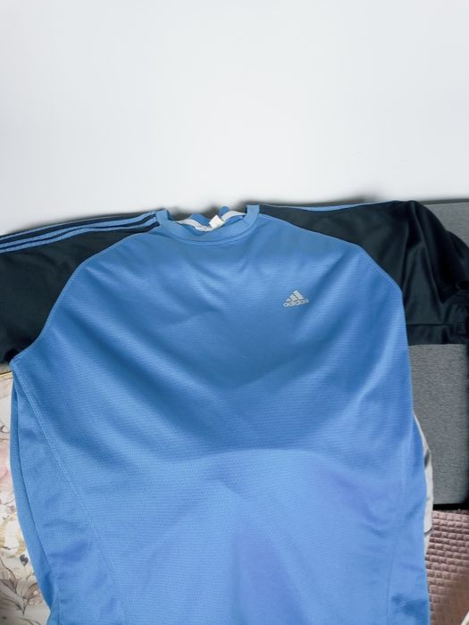 Koszulka adidas meska tshirt niebieska 2XL