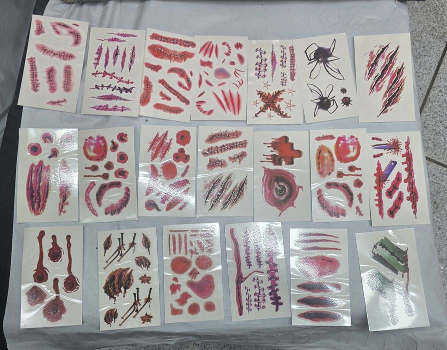 Zestaw Do Tworzenia Sztucznych Ran Blizn Na Hallowen Makeup Kit FA/46