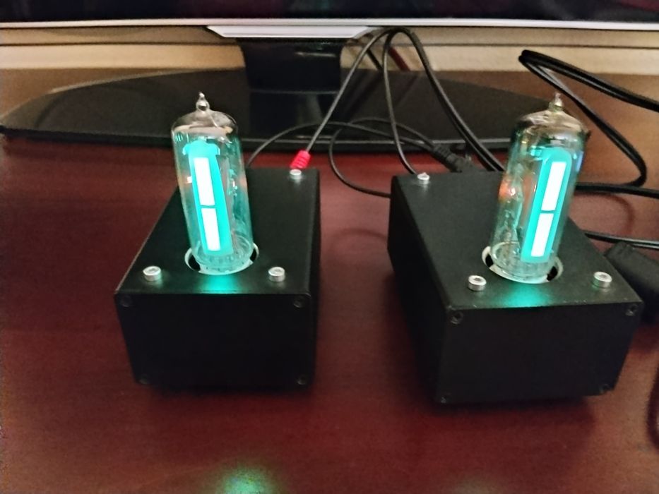 Magic eye válvulas analisador nível de audio