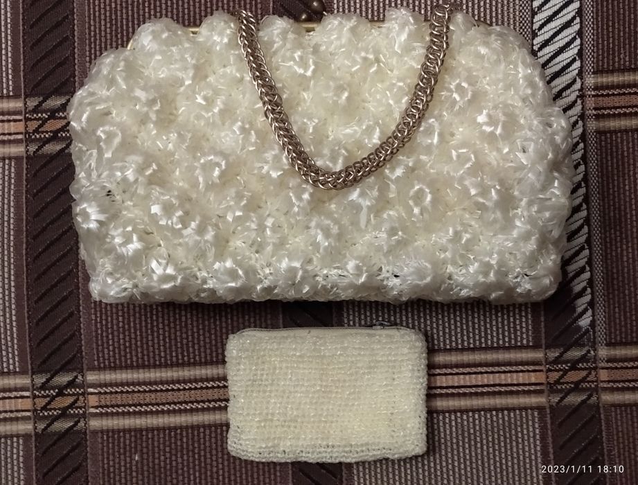 Сумочка-косметичка дамская с кошельком ручная работа