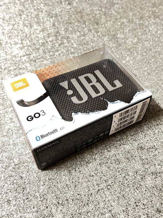 NOWY Głośnik bezprzewodowy bluetooth JBL GO 3 czarny