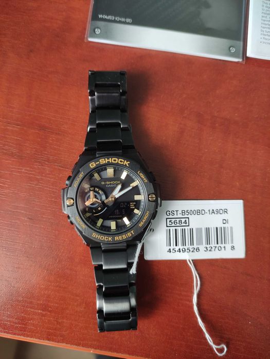 Zegarek casio g-shock GST B-500B D-1A9ER solar, bluetooth,gwarancja