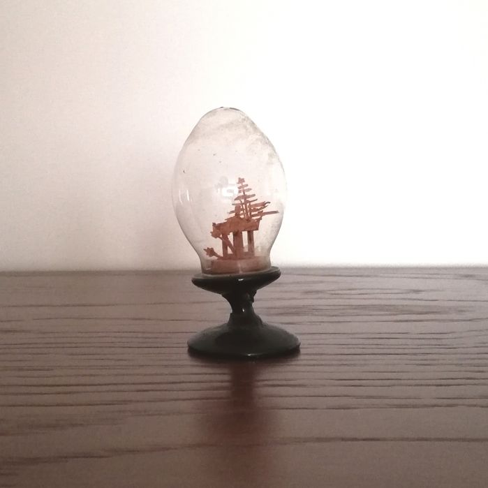 Dioramas miniatura esculpidos à mão em cortiça, anos 90