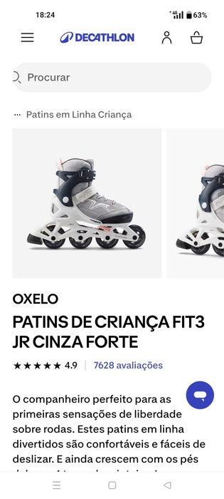 Patins Oxelo Decathlon Novos