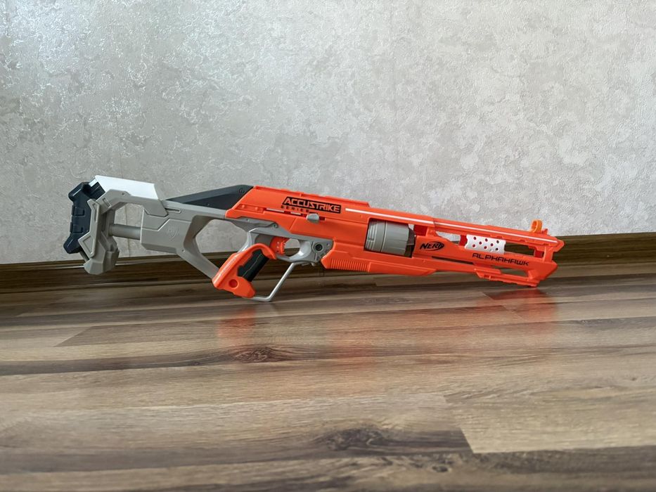 Бластер Nerf  Accustrike alphahawk оригінал + приціл у ПОДАРУНОК!!!