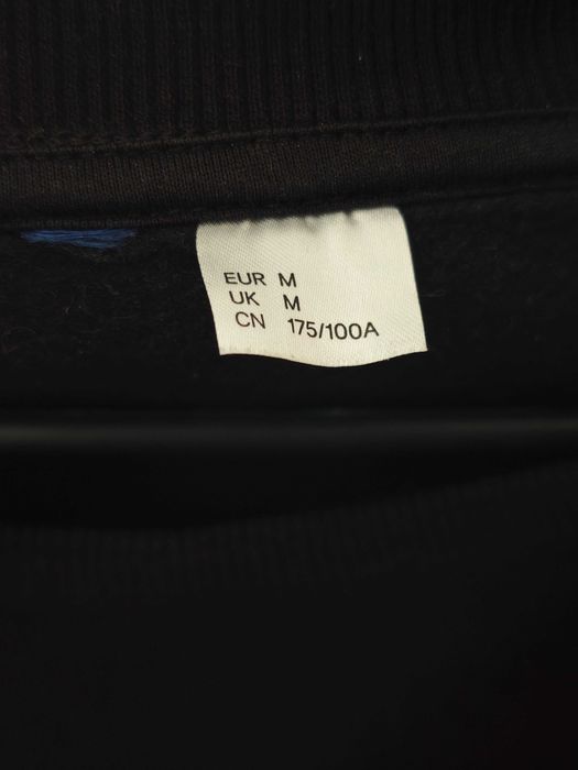 Bluza/koszulka męska, czarna, długi rękaw, ciepła