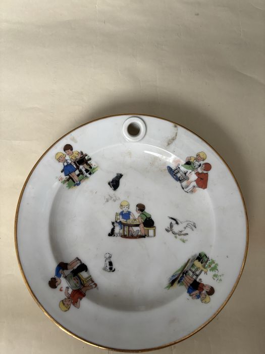 Talerz kolekcjonerski / dekoracyjny - Dzieci, Pieski, Kotki