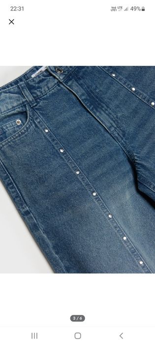 Jeansy wide leg 146