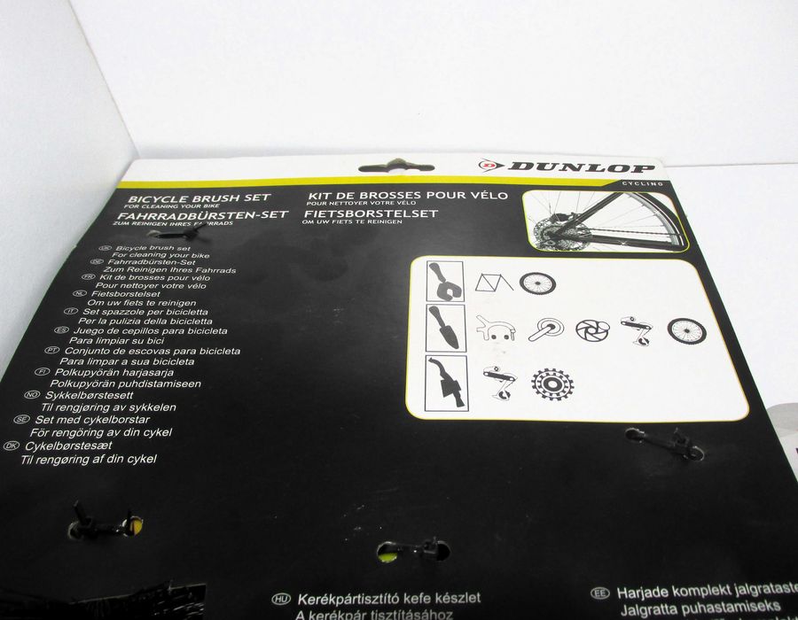 Dunlop Bicycle Brush Set + Bicyle Lock
