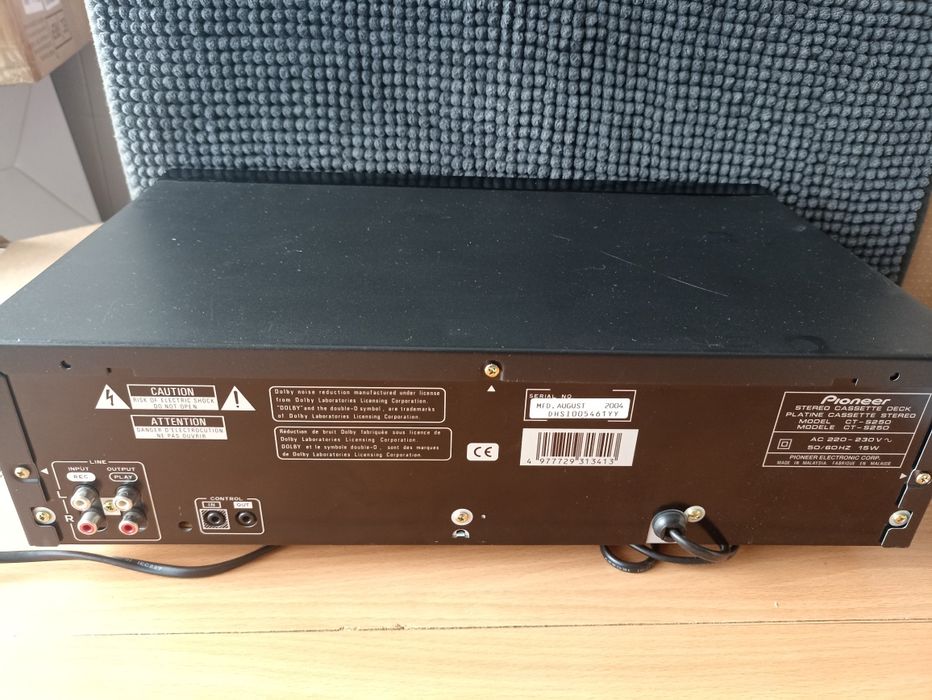 Leitor gravador cassetes Pioneer CT S-250