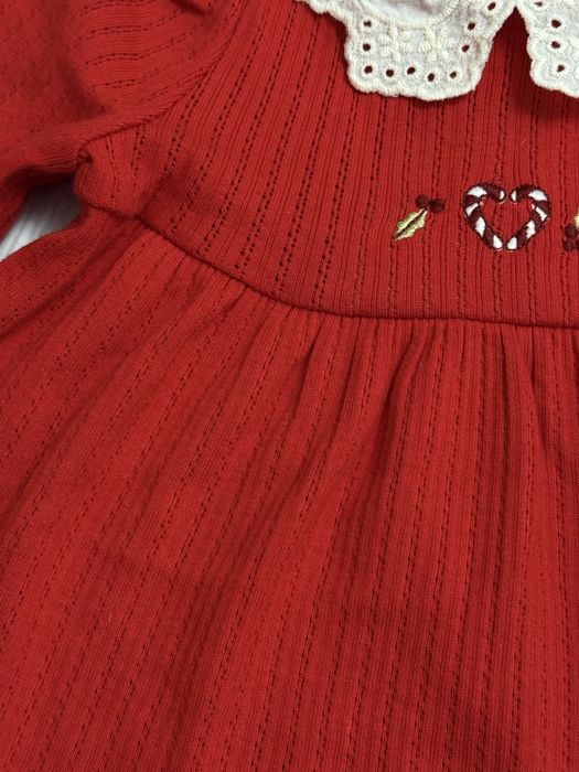 Плаття червоне з повязкою 6-9 міс , 68 розмір