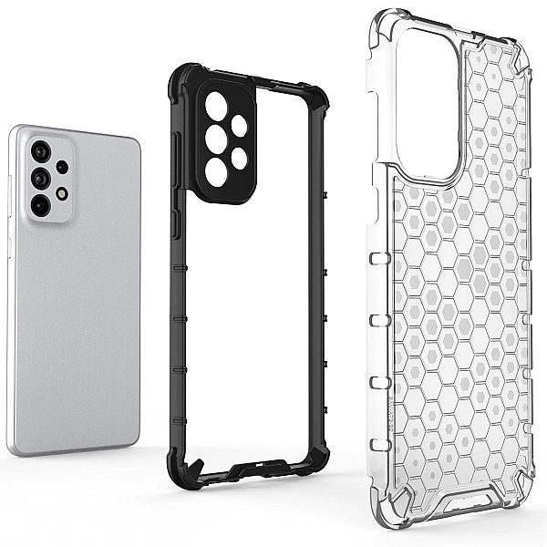 Honeycomb etui pancerny pokrowiec z żelową ramką Samsung Galaxy A73 cz