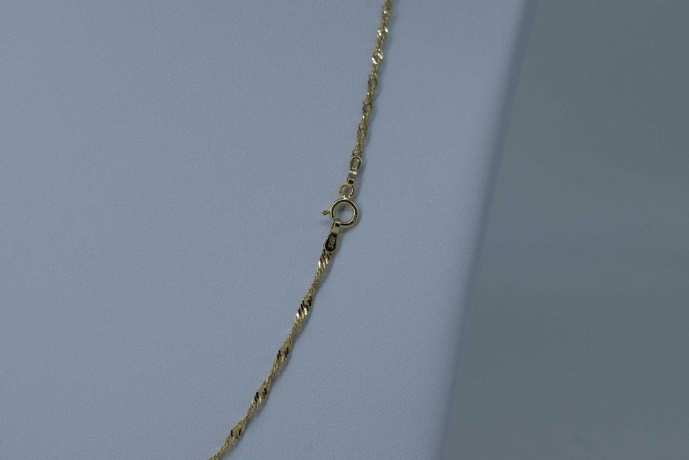 Złoty łańcuszek 585 2,34gram 45cm Singapur Nowy WYSYŁKA GRATIS