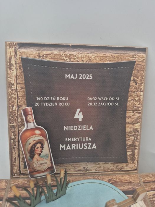 Exploding box urodziny mężczyzna WĘDKARZ prezent urodziny/emerytura