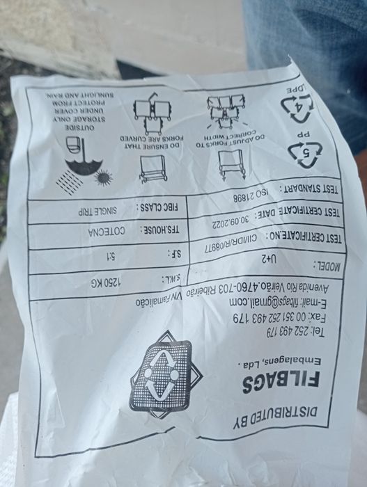 Big bag - acos de areia vazios