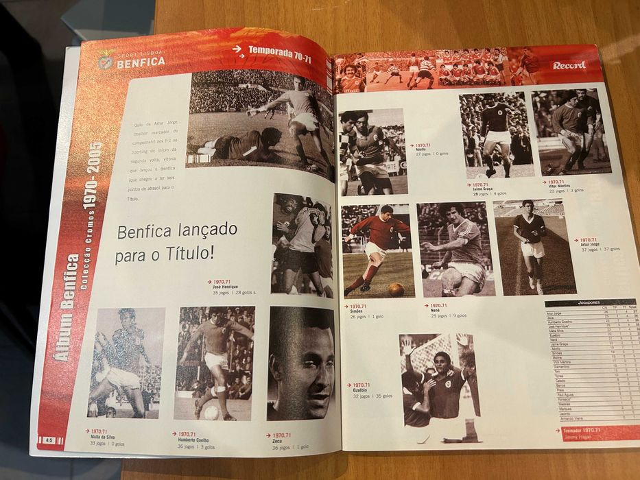 Album do Benfica - Caderneta
