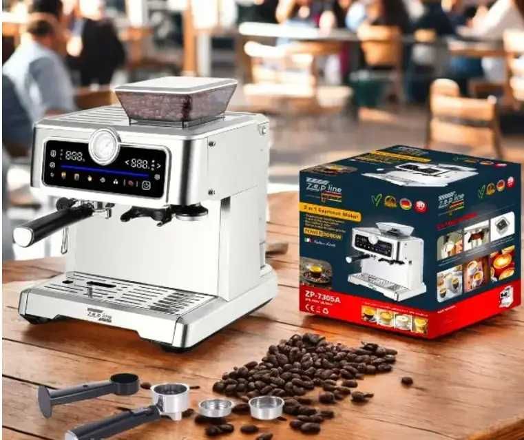 Кавоварка  с кавомолкою 2в1 zepline ZP-7305A 3000W
