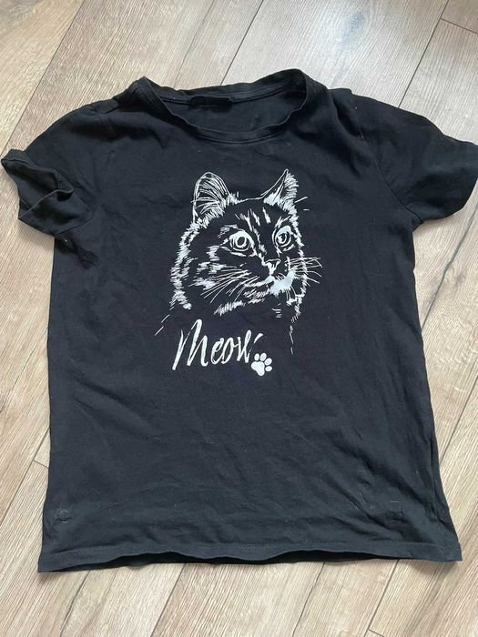 T-shirt damski czarny, Sinsay, rozmiar XXS