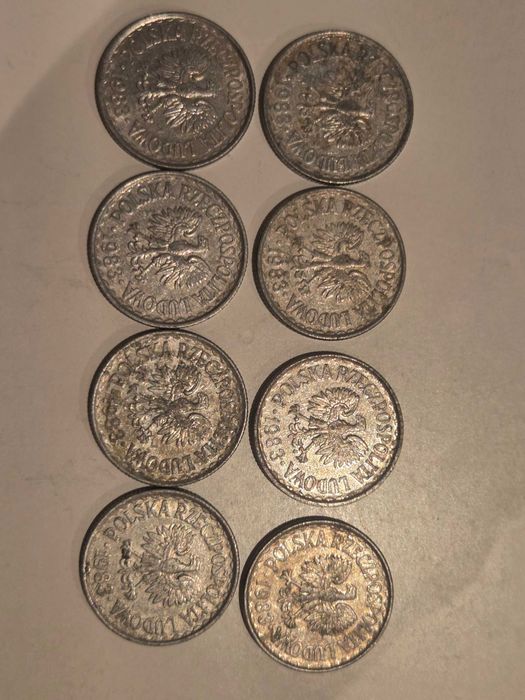 1 zl 1983 prl stan bardzo dobry 8 sztuk