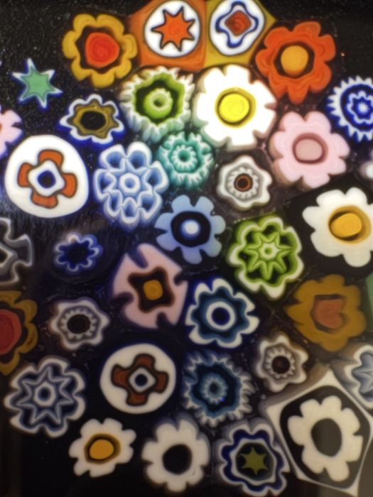 Zawiszka ze szła Murano technika millefiori