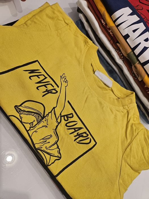 Zestaw 10 bluzek z długim rękawem dla chłopca r.98