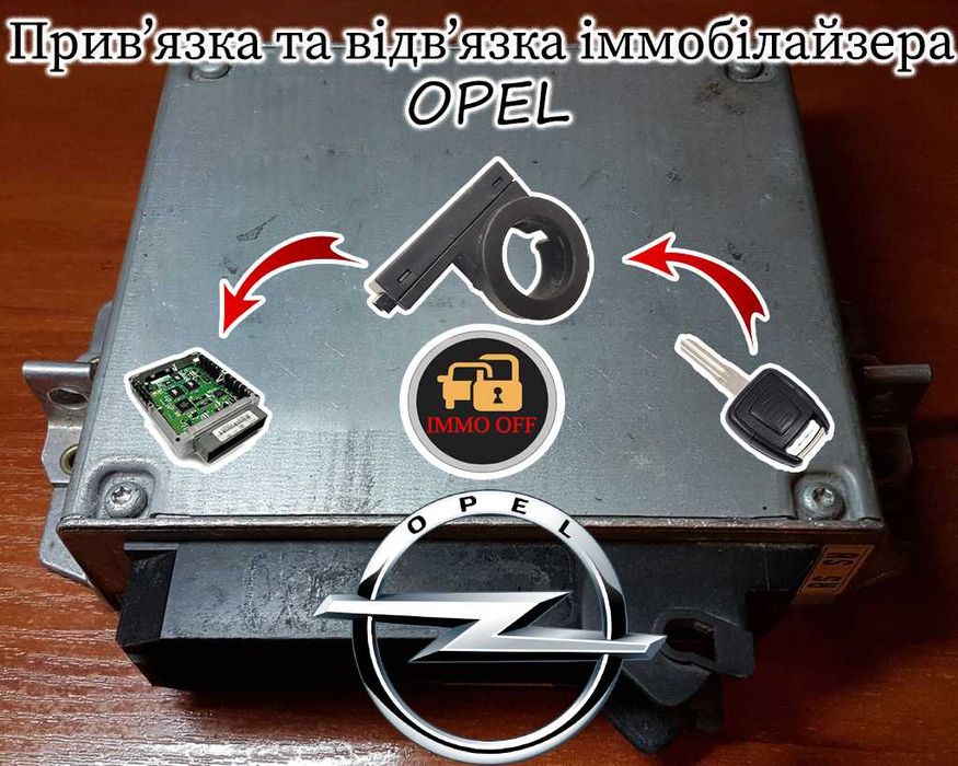 Прив'язка відв'язка ключів іммобілайзера Опель Opel