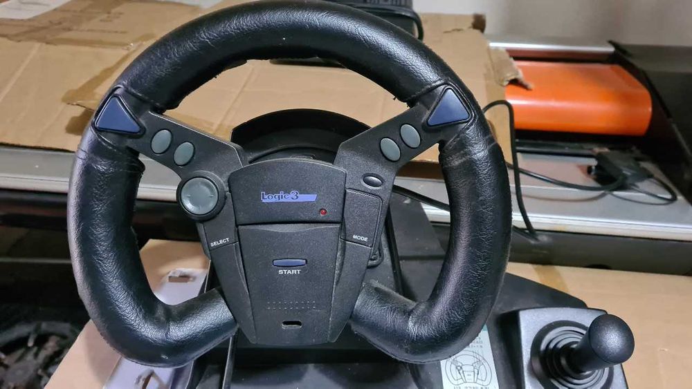Steering wheels & pedals console interface Playstation volante pedais