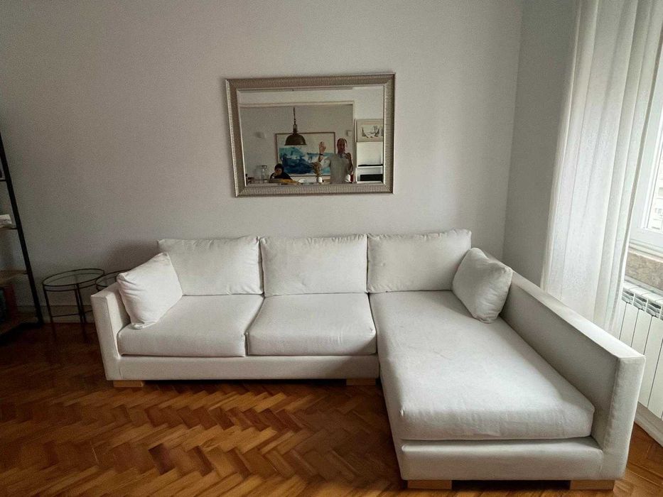Sofá 4 lugares com chaise longue
