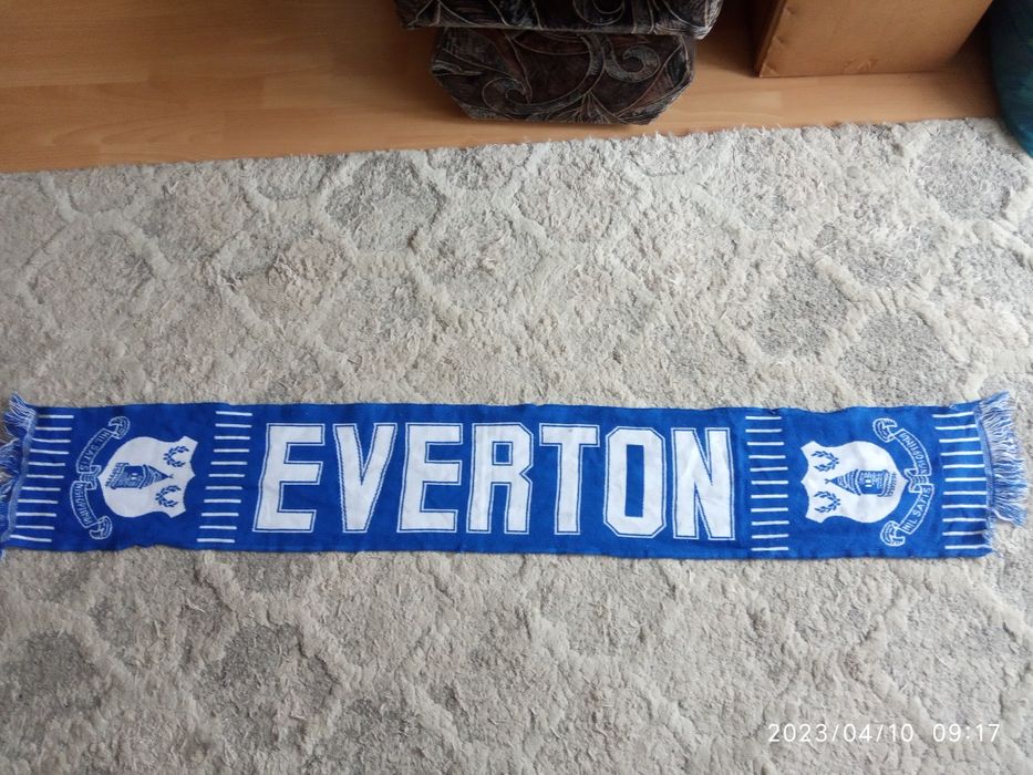 Szalik angielskiego zespołu Everton jednostronny oldschool retro