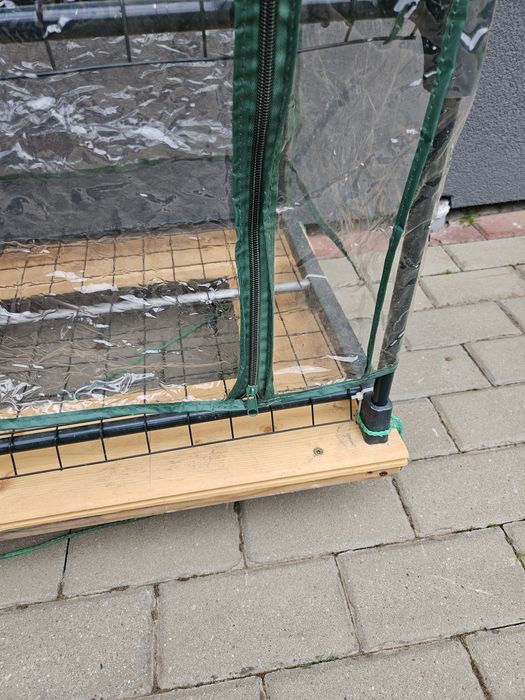 Mini szklarnia na taras balkon do domu na kółkach