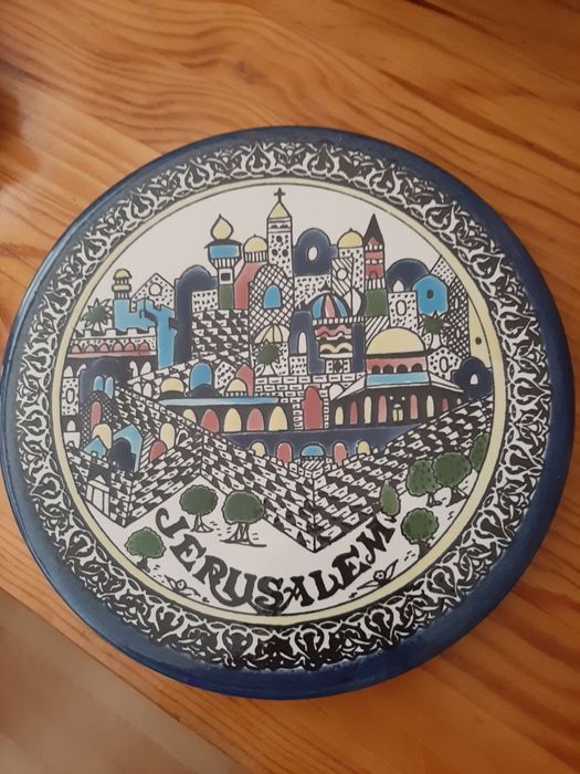 Jerusalém Prato em Cerâmica Arménia