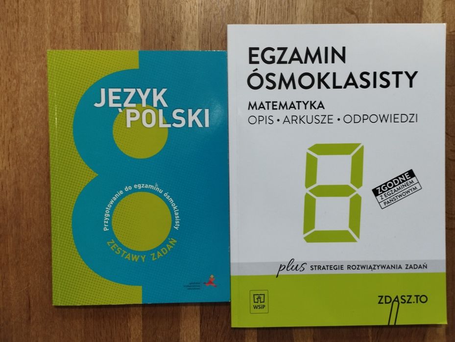 Zadania z j.polskego i arkusze z matematyki do egzaminu ósmoklasisty