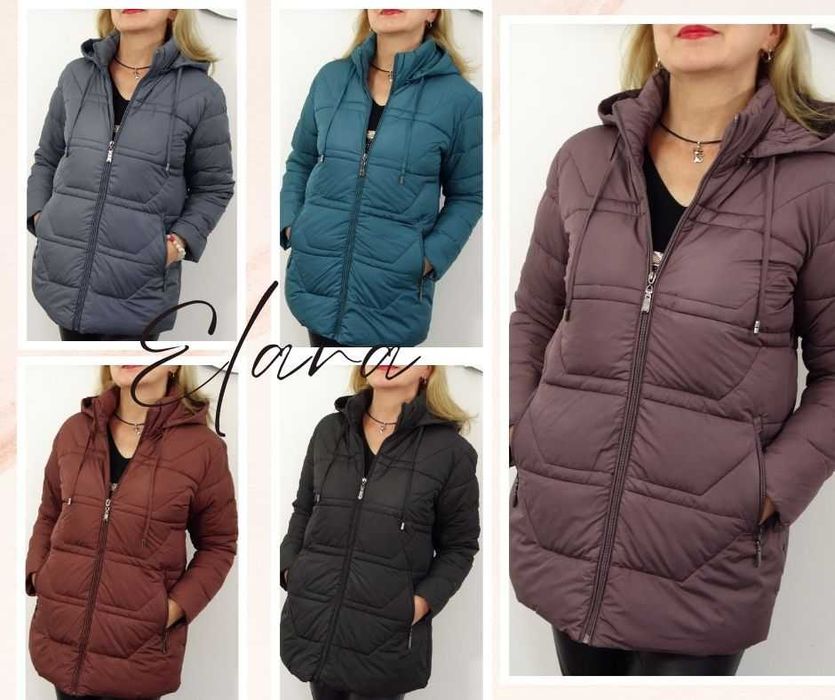 Kurtka Damska Pikowana Jesienna Przejściowa ELARA 48