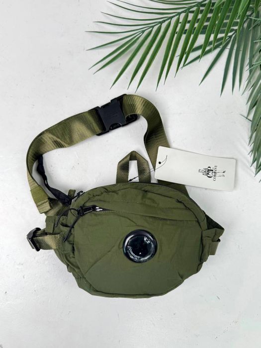 Бананка CP Company/ сумка месенджер сп компані чорна/ зелена/ сіра