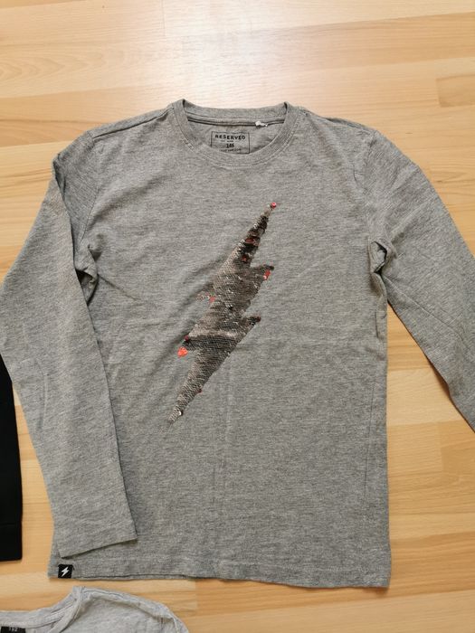 Bluzka koszula 4F cekiny odwracalne elegancka 146 / 152 cm