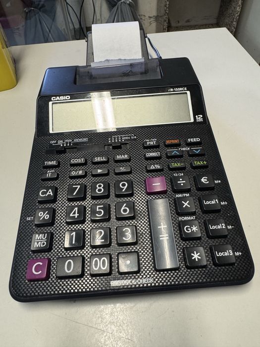 Calculadora com papel Casio HR150RCE