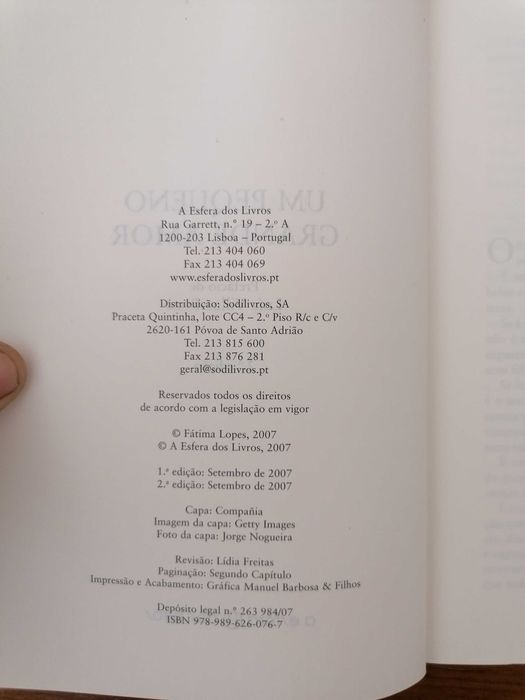 Um pequeno grande amor - Fátima Lopes