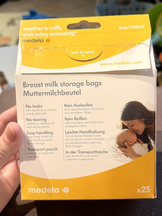 Пакети для зберігання молока Medela