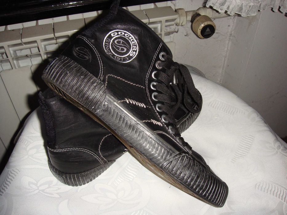 Buty  - Męskie  Czarne  Rockowe ,,, 43