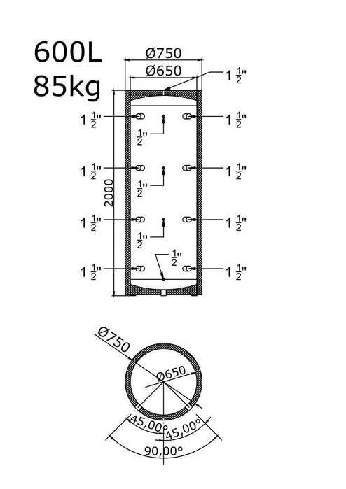 Zbiornik Buforowy /Bufor Ciepła 800L dostępny od ręki faktura VAT