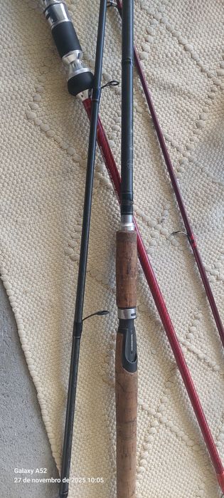 Pesca, canas , carretos e amostras