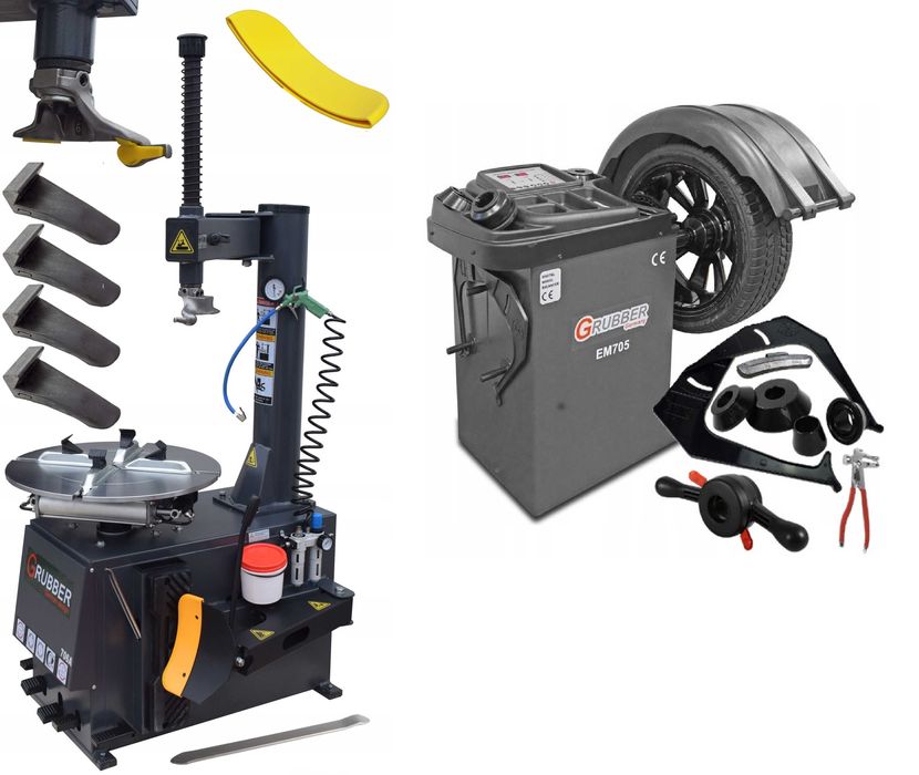 Zestaw Do WULKANIZACJI Montażownica JH-706A + Wyważarka EM-705