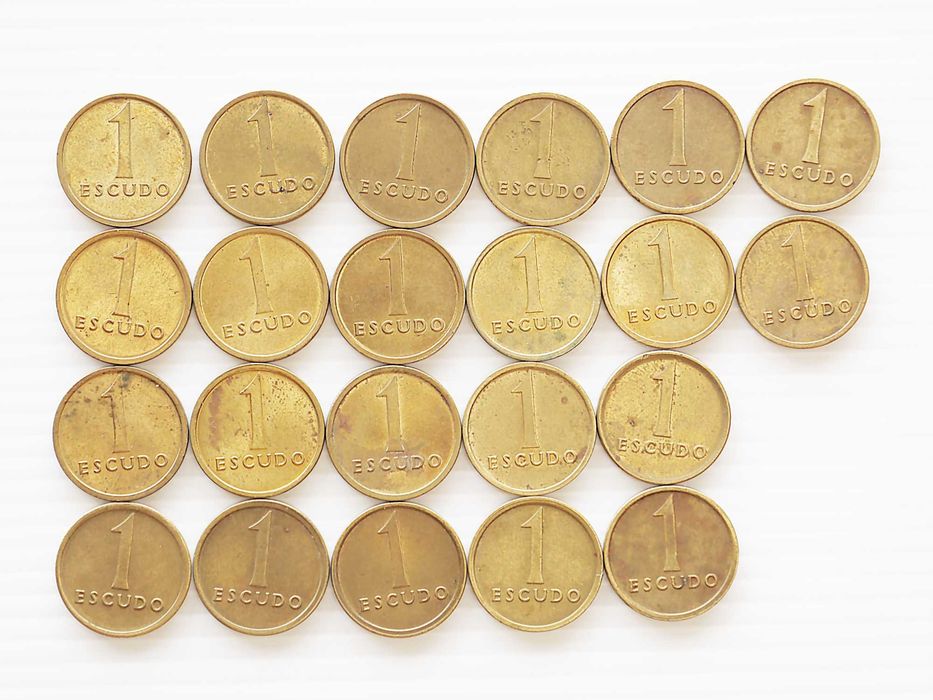 Lote de 22 Moedas 1 Escudo 1986