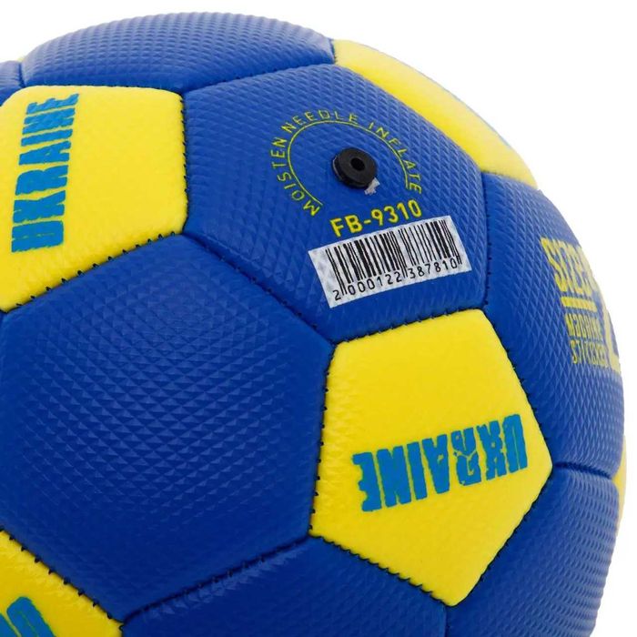 М'яч футбольний UKRAINE International Standart розмір 2 синій/жовтий