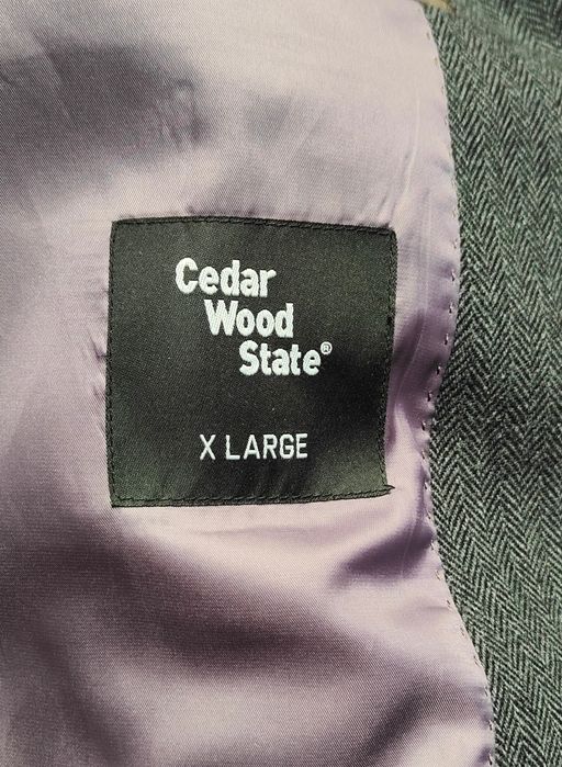Wr) Cedar Wood State marynarka + krawat męska Rz.XL