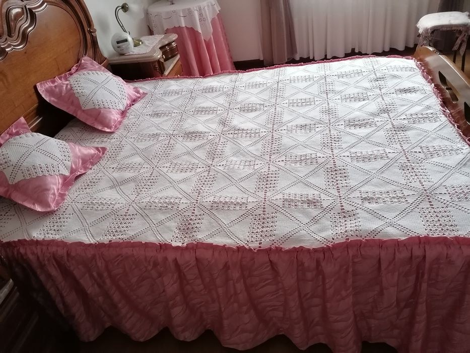 Colcha feita à mão em croché