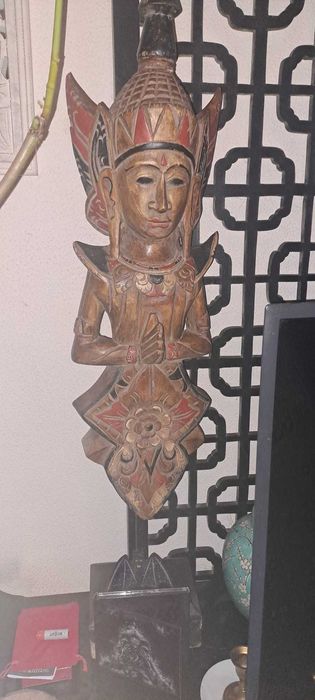 Escultura casal hindu Rama e Sita - antiguidade