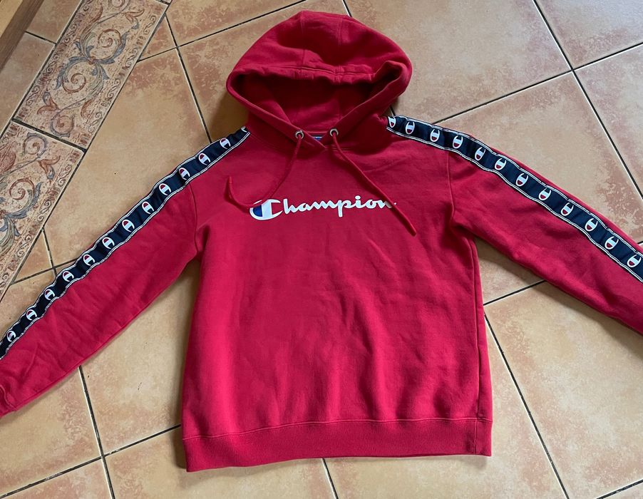 CHAMPION bluza czerwona z kapturem  small S/M
